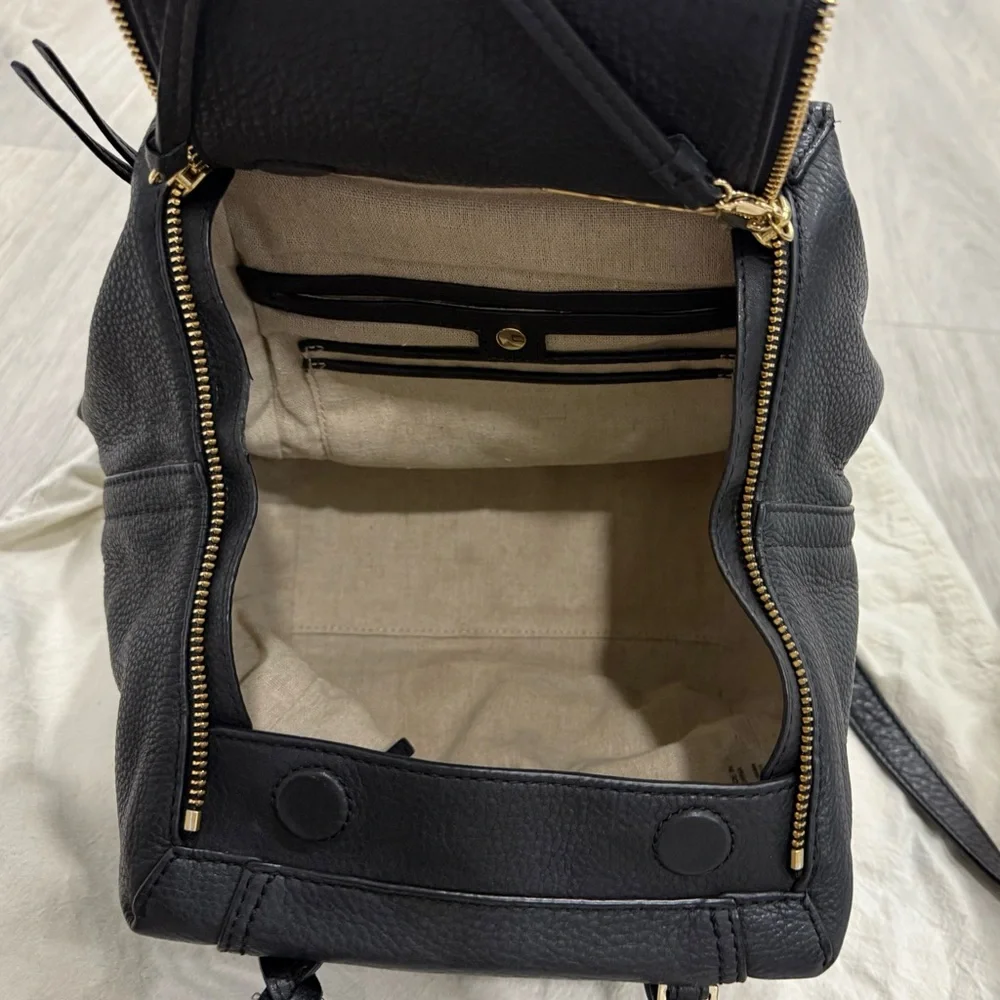 Tory Burch leather Bag | half moon braided strap cross body